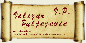 Velizar Puljezević vizit kartica